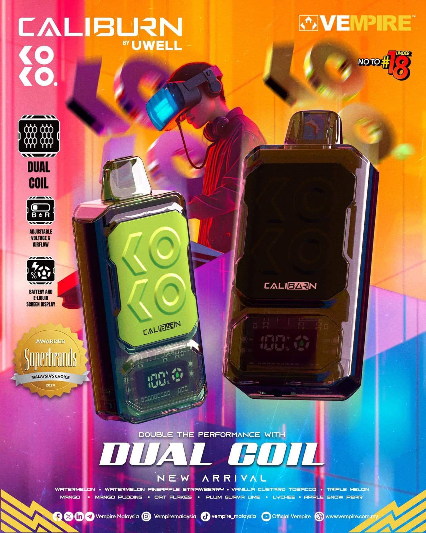 Analyzing image uwell_caliburn_koko_bar_12000_(SG VAPE COD)