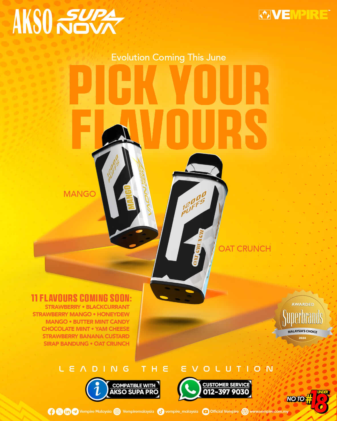 Akso Supa Nova/Pro Cartridge 12000 Puffs SG VAPE COD Akso Supa Nova/Pro Cartridge 12000 Puffs SG VAPE COD